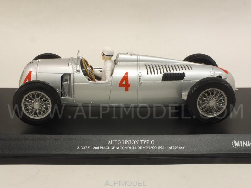 Auto Union Typ C #4 Grand Prix Automobile De Monaco 1936 Achille Varzi - minichamps