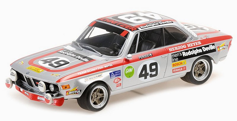 BMW 2800 CS Schnitzer Motul #49 Le Mans 1972 Herzog - Heyer by minichamps
