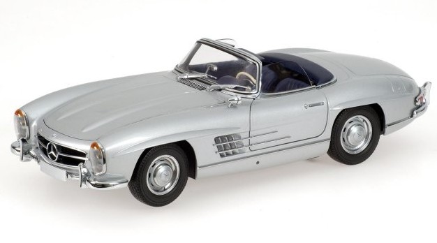 Mercedes 300 SL Roadster 1957 Silver by minichamps