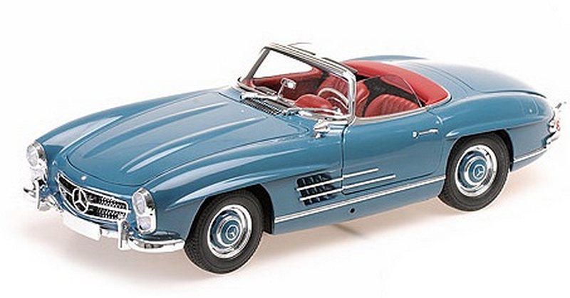 Mercedes 300 SL Roadster (W198) 1957 (Blue) by minichamps