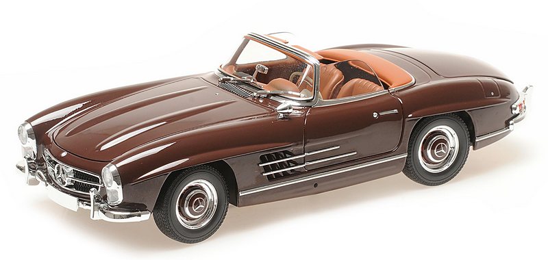 Mercedes 300 SL Roadster (W198) 1957 (Dark Red) by minichamps