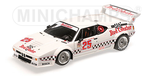 BMW M1 Red Lobster Winner GTO Class LA Time GP 1981 Cowart Miller by minichamps