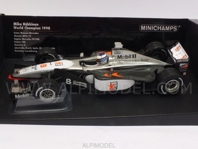 1:18 Scale M Minichamps 186980008 1998 Mclaren Mercedes MP4/13 Hakkenin World Champion Plastic Model Kit