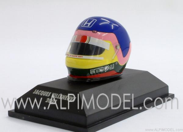 Helmet Bell Jacques Villeneuve 2001  (1/8 scale - 3cm) by minichamps