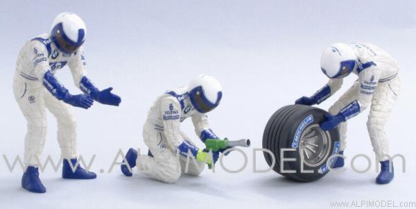 Williams Pit Stop Rear tire change set 2002 by minichamps