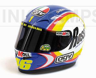 Helmet AGV MotoGP Sepang 2005 World Champion Valentino Rossi (1/2 scale - 13cm) by minichamps