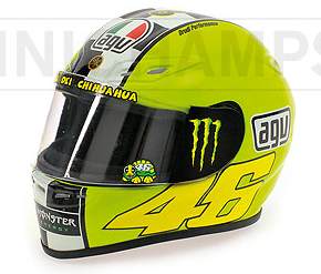 Helmet AGV Valentino Rossi Motogp 2009 (1/2 scale - 13cm) by minichamps