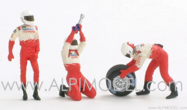 Toyota F1 Pit Stop front tire change set 2002 by minichamps