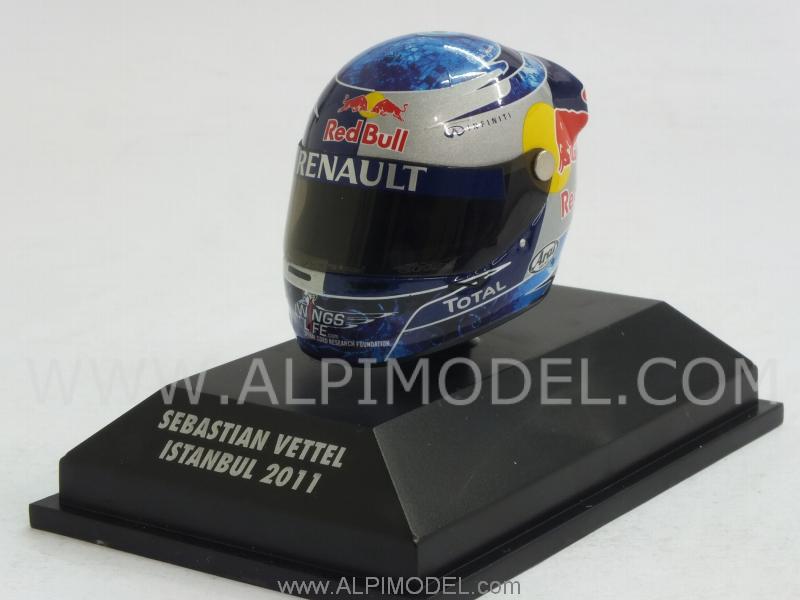 Helmet Arai GP Istanbul 2011 World Champion Sebastian Vettel (1/8 scale - 3cm) by minichamps