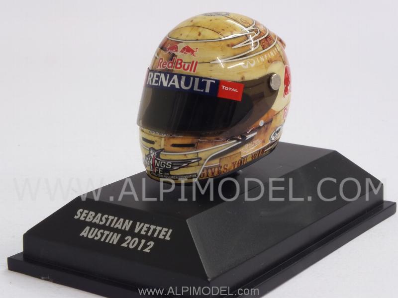 Helmet Austin 2012 World Champion 2012 Sebastian Vettel (1/8 scale - 3cm) by minichamps