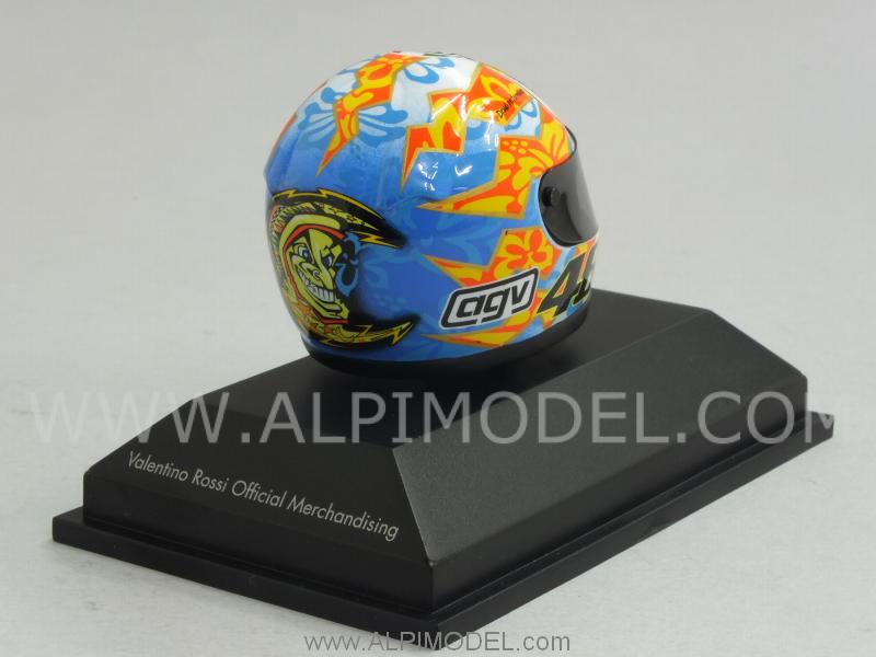 Helmet AGV World Champion GP 500 Mugello 2001 Valentino Rossi  (1/8 scale - 3cm) - minichamps