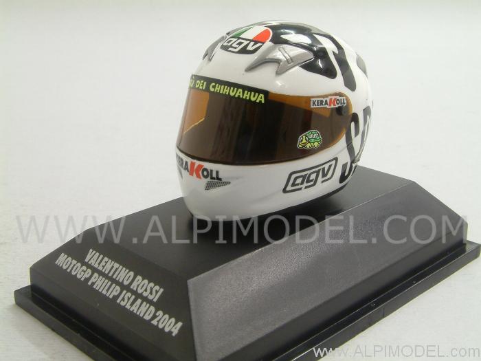 MotoGP Philip Island 2004 1/8 Scale Minichamps Valentino Rossi Helmet 