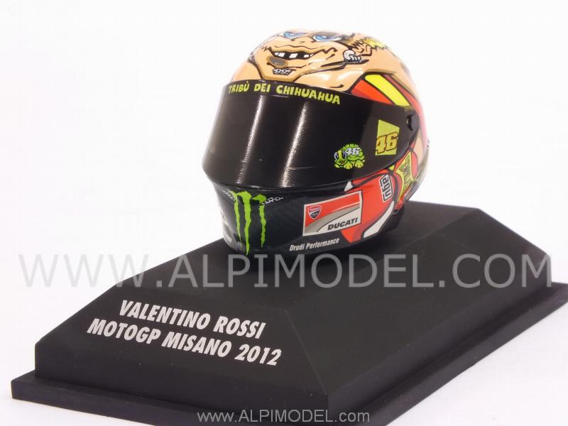 MINICHAMPS 398120096 Helmet AGV MotoGP Misano 2012 Valentino Rossi (1/8  scale - 3cm) 1/8