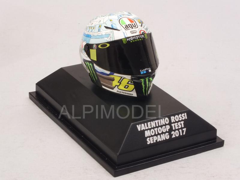 AGV Helmet Valentino Rossi MotoGP Test Sepang 2017