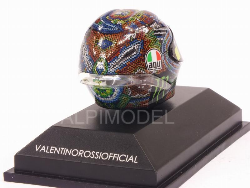 Helmet AGV Winter Test Sepang 2018 Valentino Rossi (1/8 scale - 3cm) - minichamps
