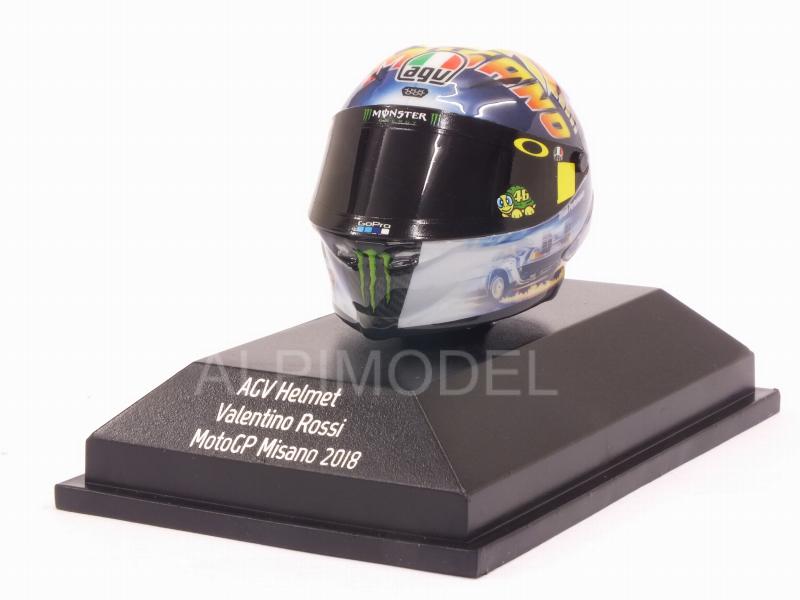 Helmet AGV MotoGP Misano 2018 Valentino Rossi by minichamps