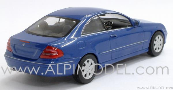 Mercedes CLK Coupe 2002 Blue Metallic - minichamps