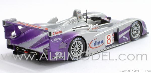 Audi R8 McNish Biela Kaffer 24h Le Mans 2004 - minichamps