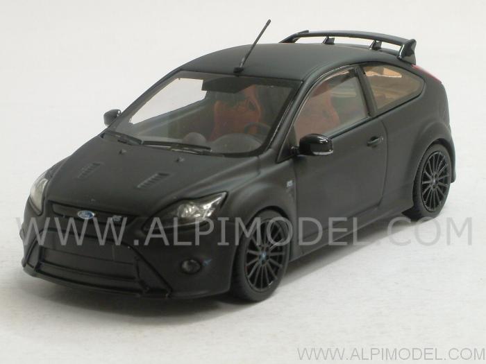 Ford Focus RS500 Matt Black 2010 With Red Seats by minichamps