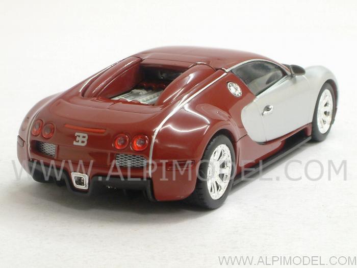 Bugatti Veyron Centenaire 2009 (Red/Chrome) - minichamps