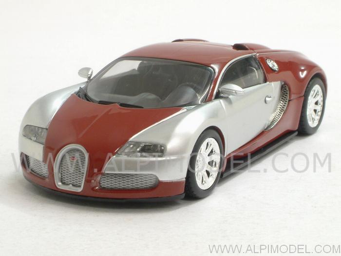 Bugatti Veyron Centenaire 2009 (Red/Chrome) by minichamps