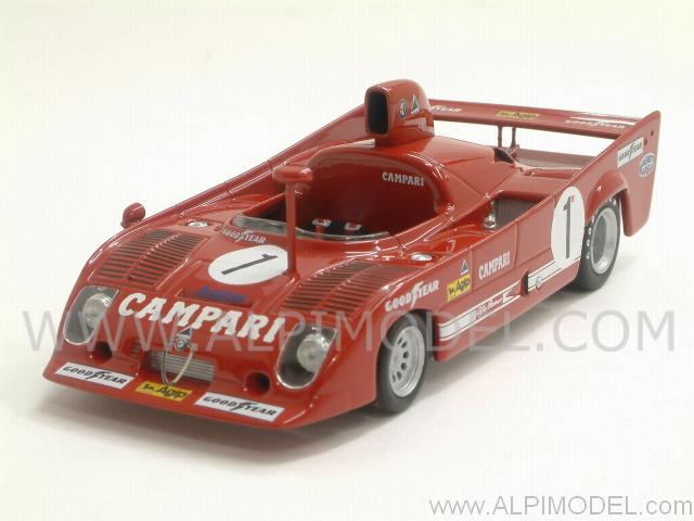 Alfa Romeo 33 TT12 #1 Winner Coppa Florio 1975 Merzario - Mass by minichamps