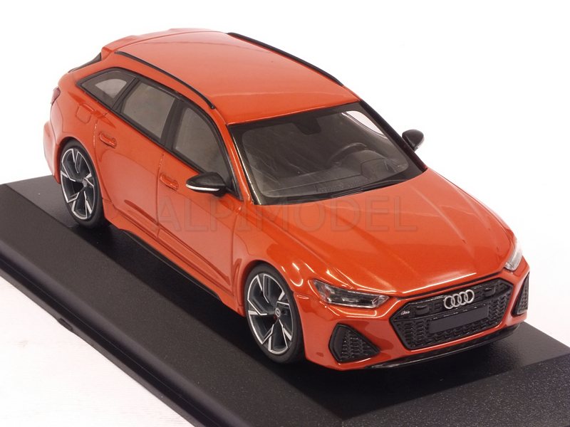 Audi RS6 Avant 2019 (Coral Orange Metallic) - minichamps