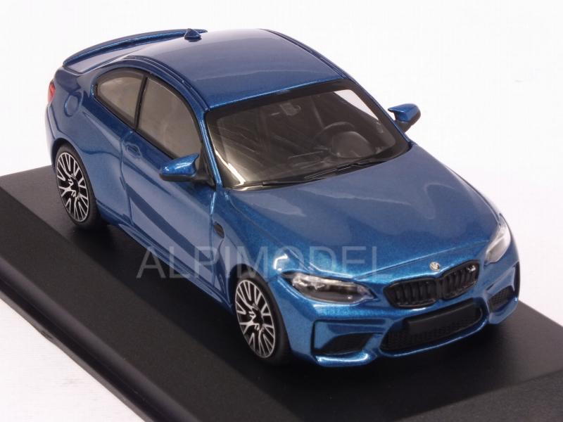 BMW M2 Competition 2019 (Long Beach Blue Metallic) - minichamps