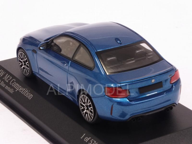 BMW M2 Competition 2019 (Long Beach Blue Metallic) - minichamps