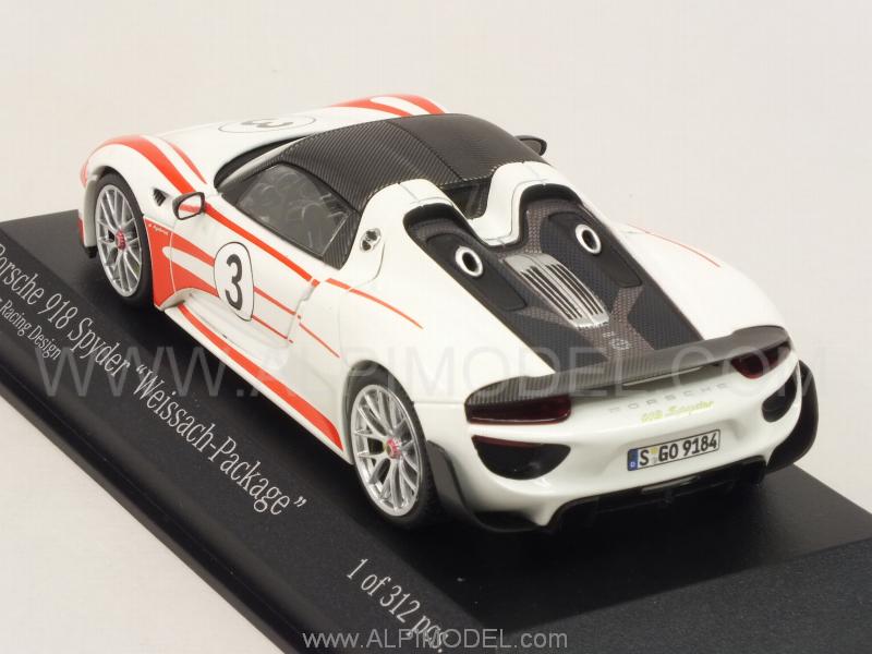 Porsche 918 Spyder Weissach Package 2015 Salzburg Racing Design - minichamps