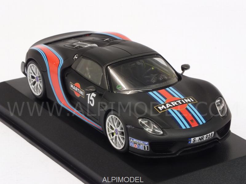 Porsche 918 Spyder Weissach Package - Martini 2013 Lap Record Nurburgring - minichamps