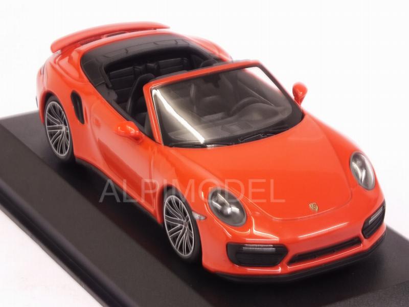 Porsche 911 (991.2) Turbo S Cabriolet 2016 (Orange) - minichamps