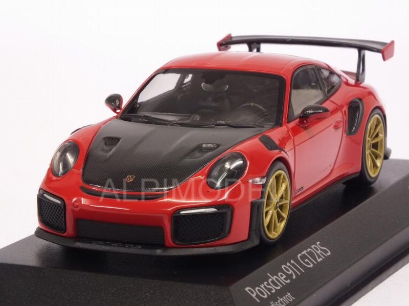 Porsche 911 GT2 RS (991.2) 2018 (Indian Red) by minichamps