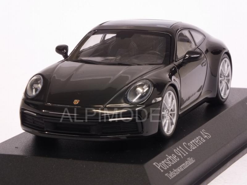 Porsche 911 (992) Carrera 4S  2019 (Black Metallic( by minichamps
