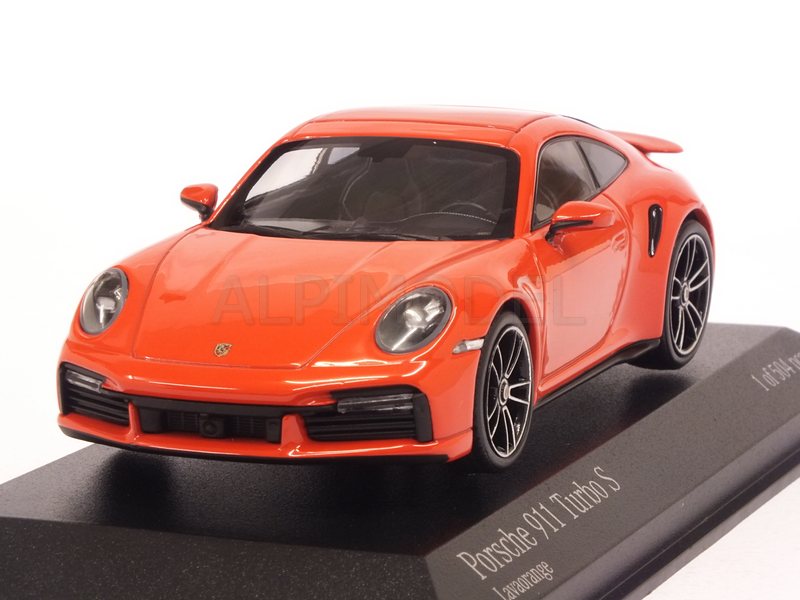 Porsche 911 Turbo S (992) 2020 (Orange) by minichamps