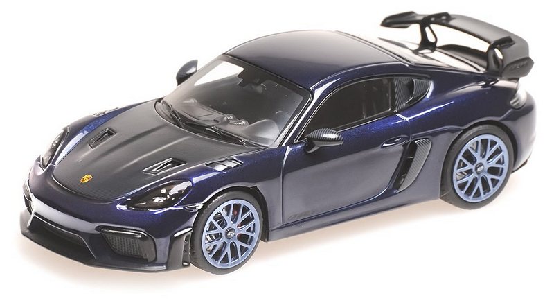 Porsche Cayman GT4 RS 2021 (Blue/Blue Wheels) by minichamps