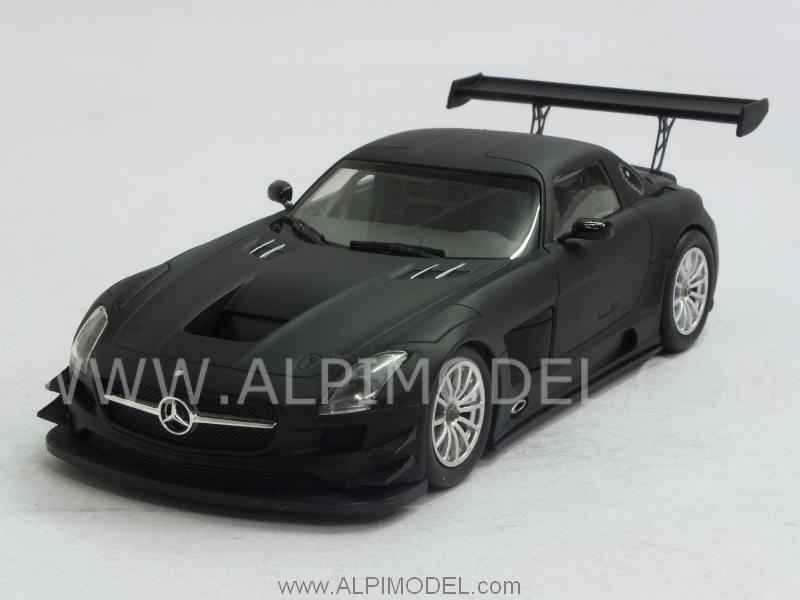 Mercedes SLS AMG GT3 2011 Street (Matt Black) by minichamps