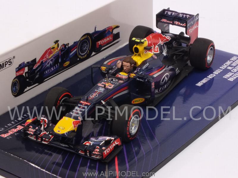 Red Bull RB9 GP Brazil 2013 Final Grand Prix of Mark Webber - minichamps
