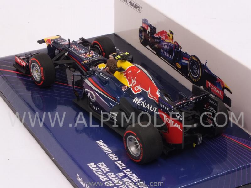 Red Bull RB9 GP Brazil 2013 Final Grand Prix of Mark Webber - minichamps