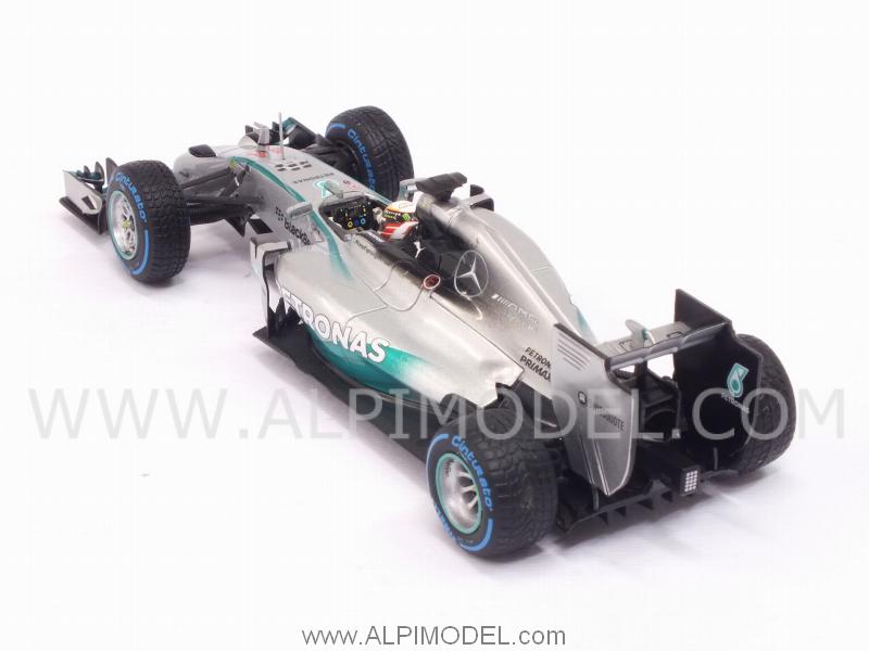 Mercedes W05 AMG F1 Hybrid Winner GP Japan 2014 World Champion Lewis Hamilton (rain tyres) - minichamps