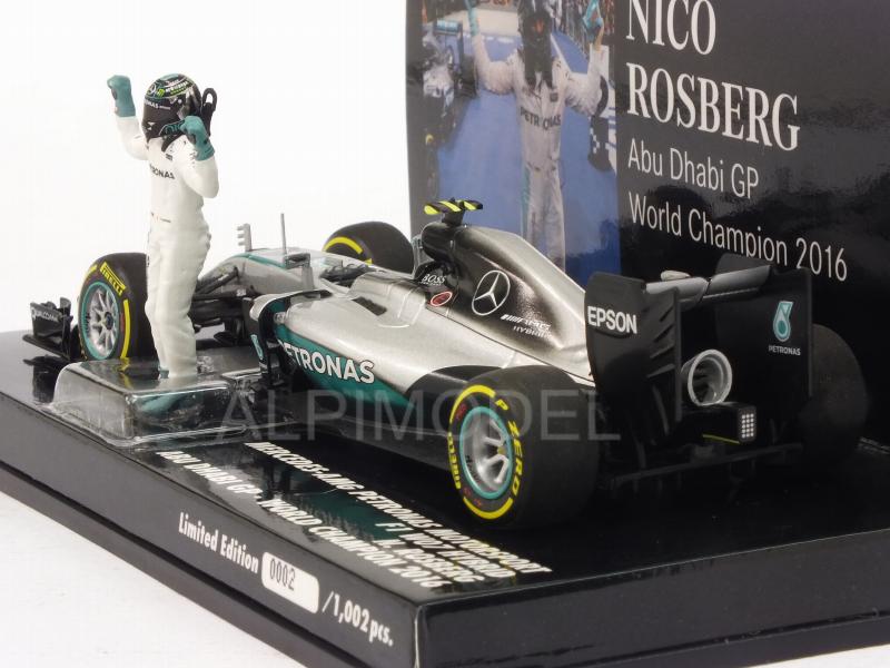 MERCEDES AMG W07 Nico Rosberg GP Abu Dhabi Champion 2016 MINICHAMPS 110160806 for sale online 