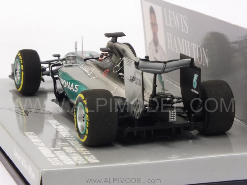 Mercedes W06 AMG F1 Hybrid Winner GP Belgium 2015 World Champion Lewis Hamilton (HQ Resin) - minichamps