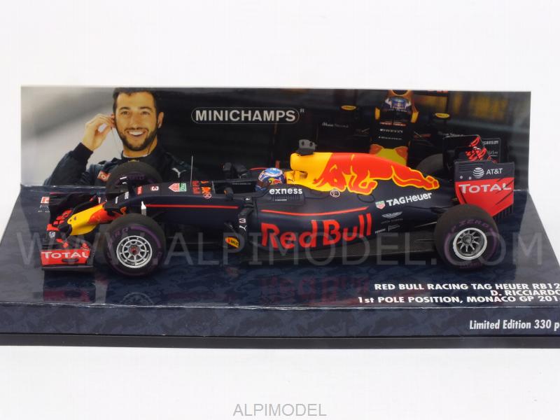 Red Bull RB12 GP Monaco 2016 Daniel Ricciardo 1st Pole Position - minichamps