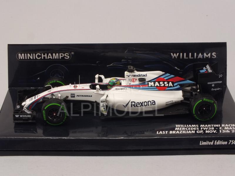 1/24 Scale Williams FW37 #19 Felipe Massa Formula 1 Car Model - 2015 Italian GP 3rd Place, Metal Die-Cast By IXO - View #8
