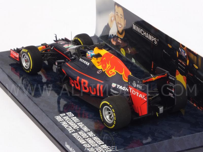 Red Bull RB12 Aero Shield Test GP Russia Free Practice 2016 Daniel Ricciardo - minichamps