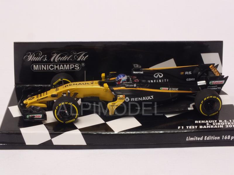 Renault R.S.17 #46 Test Bahrain 2017 Sergej Sirotkin  (HQ Resin) - minichamps