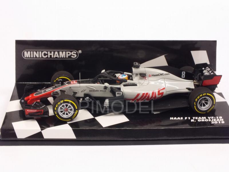 Haas VF-18 #8 2018 Roman Grosjean (HQ Resin) - minichamps