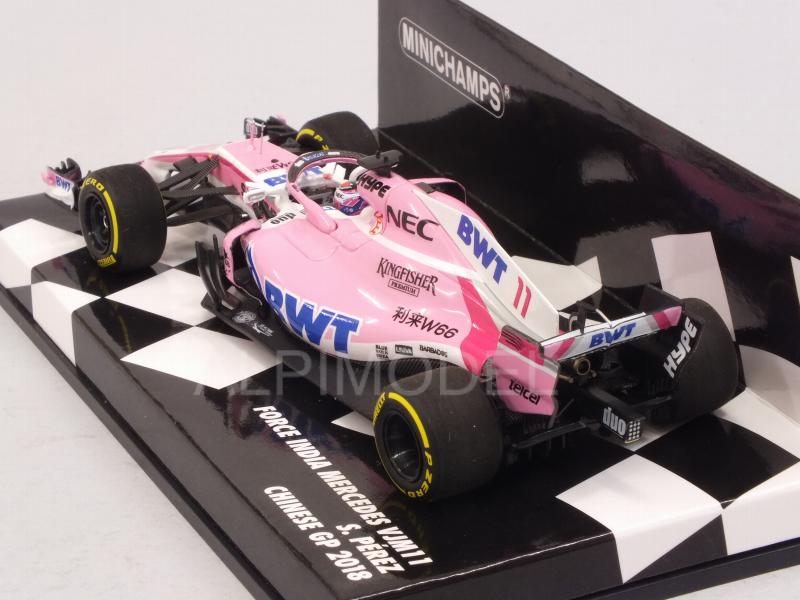Force India VJM11 Mercedes #11 GP China 2018 Sergio Perez (HQ Resin) - minichamps