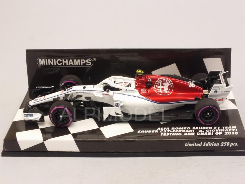 Alfa Romeo C37 Sauber #36 Test Abu Dhabi 2018 Antonio Giovinazzi - minichamps