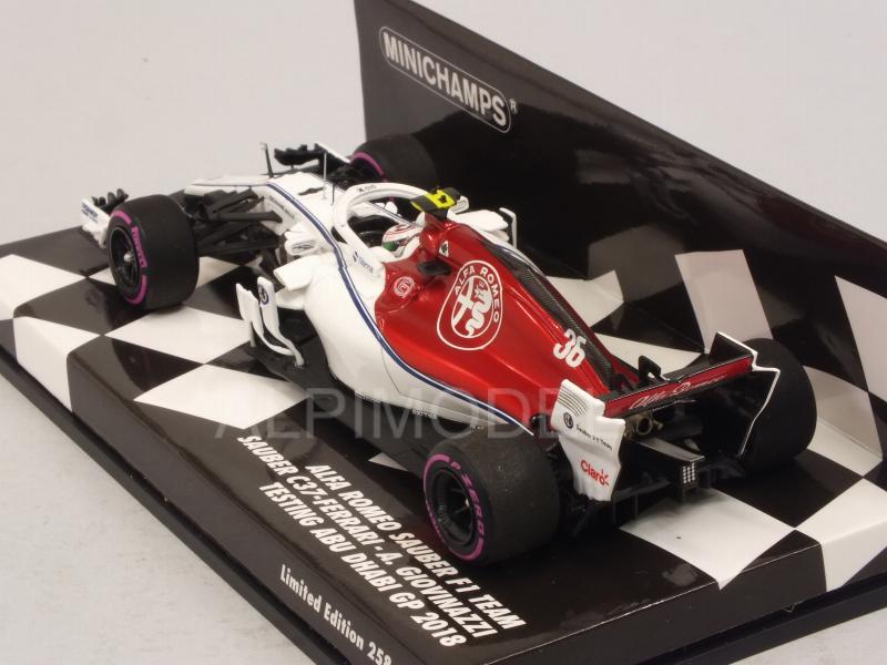 Alfa Romeo C37 Sauber #36 Test Abu Dhabi 2018 Antonio Giovinazzi - minichamps